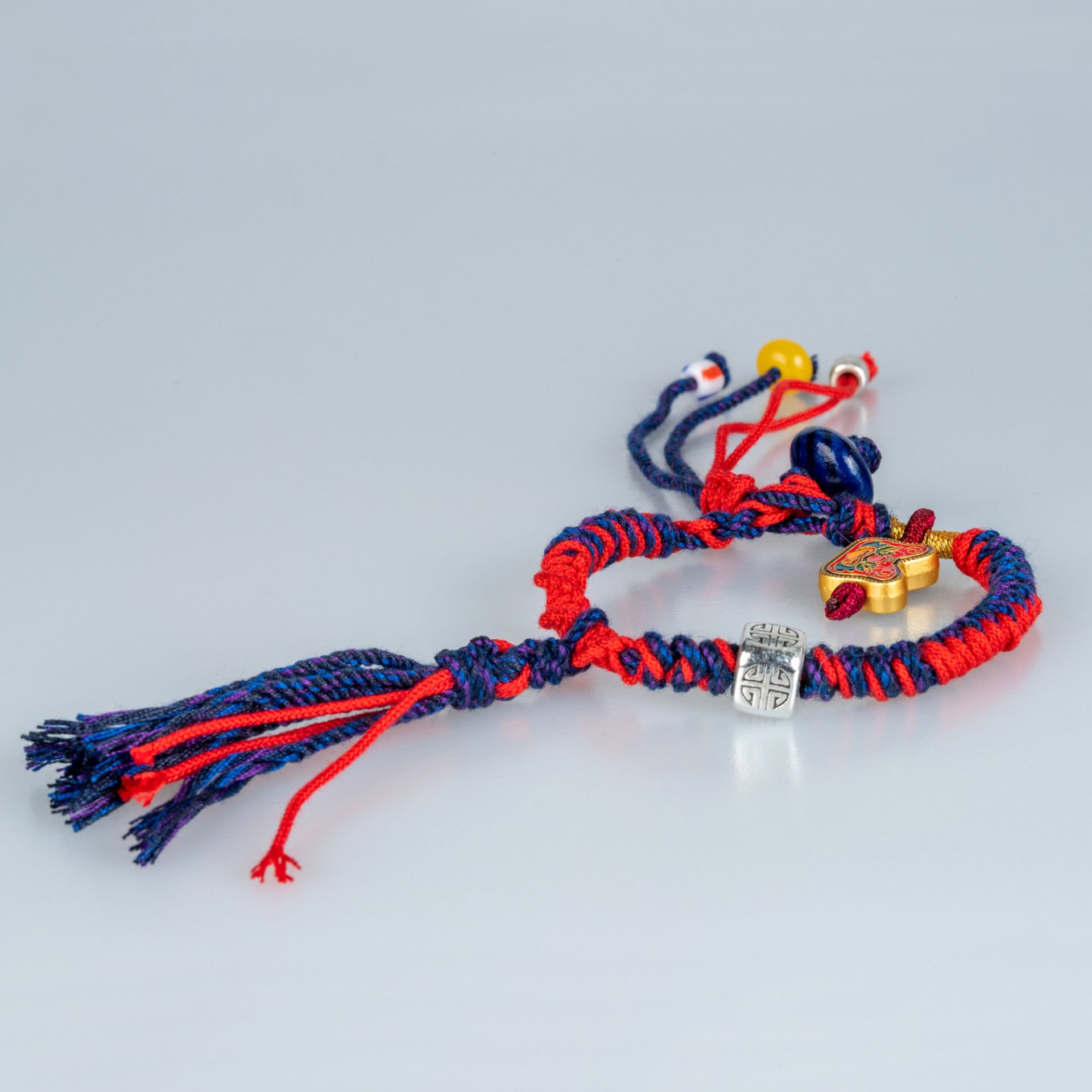 Ethnic Knitted Natural Stone Bracelet
