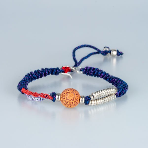 Ethnic Knitted Natural Stone Bracelet