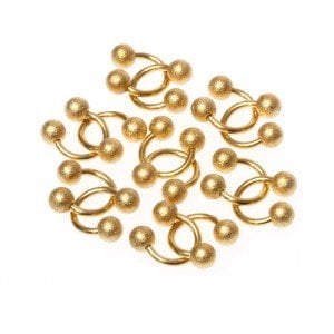 Toptan 316L Çelik Piercing Septum Smiley 4mm Top Boy: 1.2x6x4mm