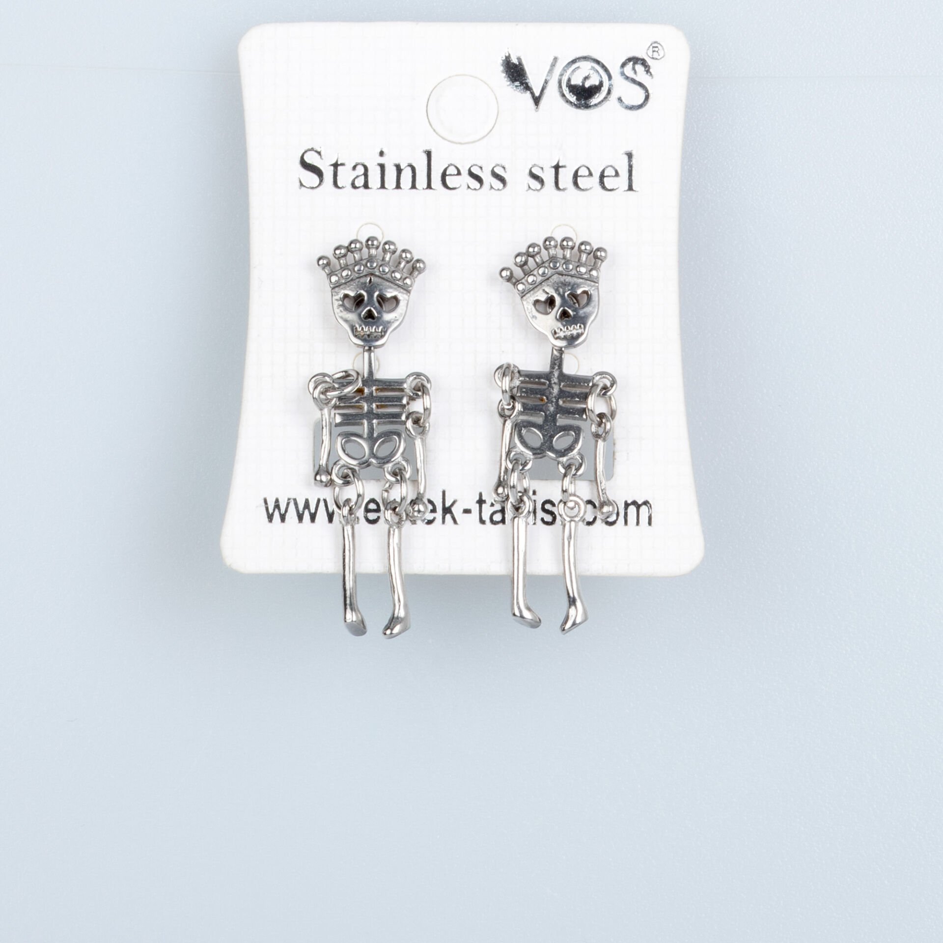 Steel Earring Skeleton-Pair