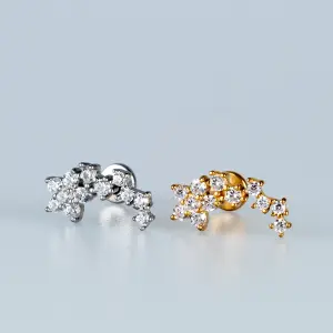 Toptan Piercing 316L Cerrahi Çelik Çiçekli Tragus Vos Etnik Takı