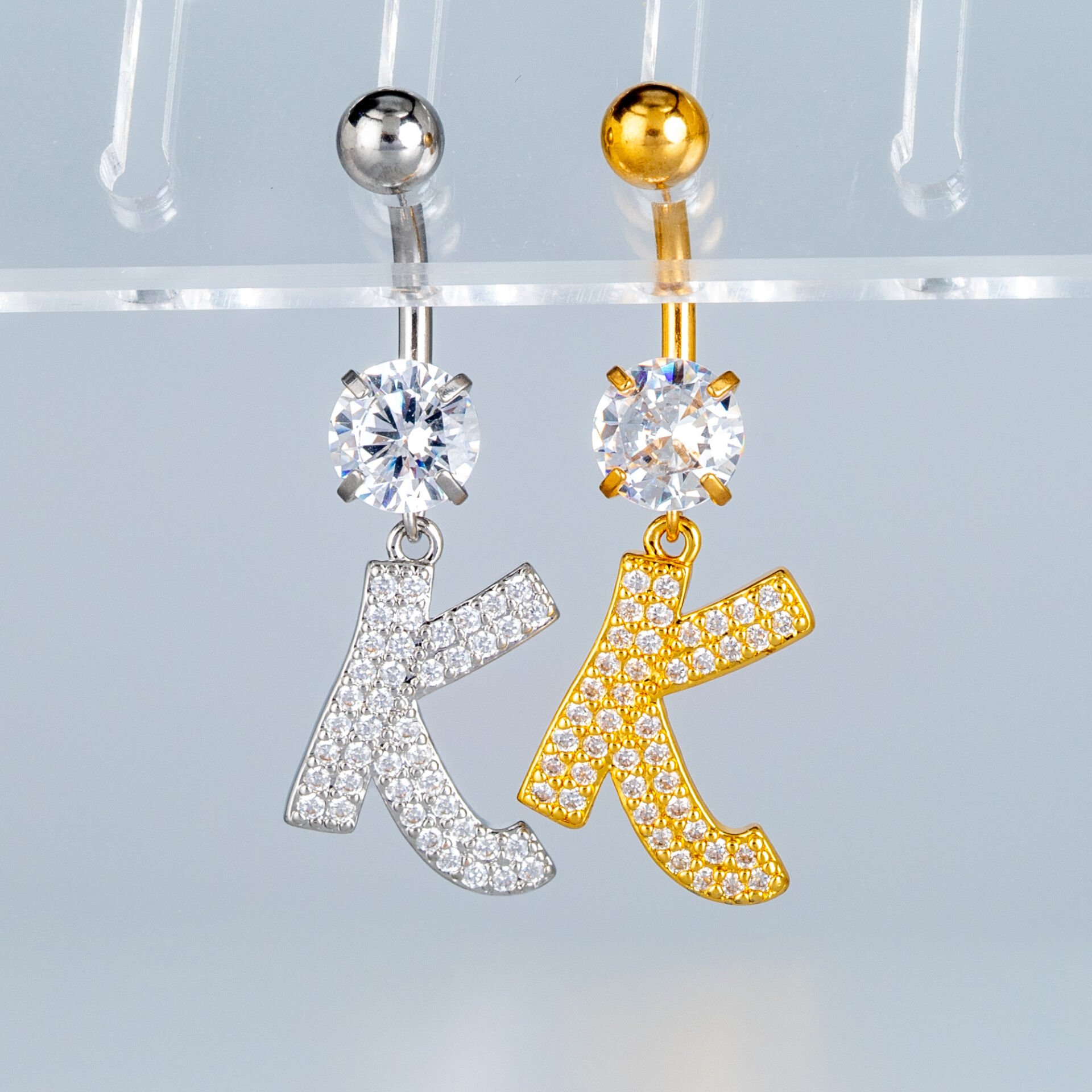 Piercing Göbek Fashion Harf