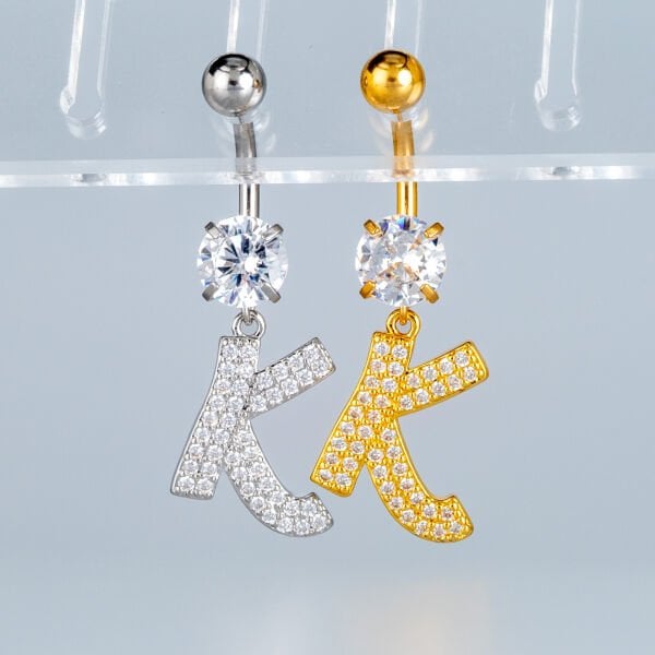 Piercing Göbek Fashion Harf