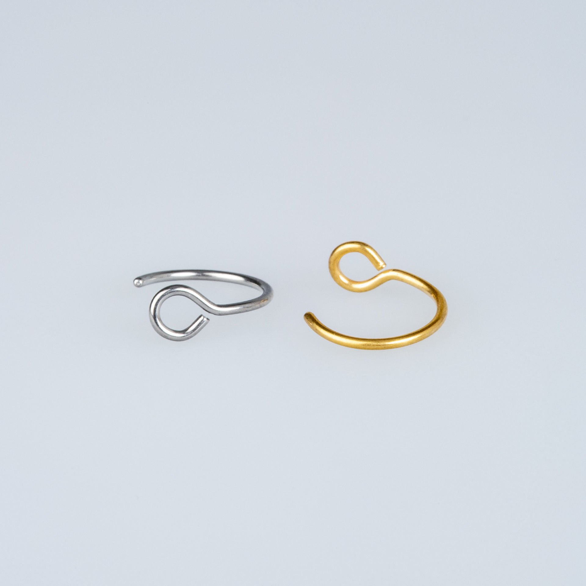 ثقب الأنف 0.8 ملم أصفر 8 ملم