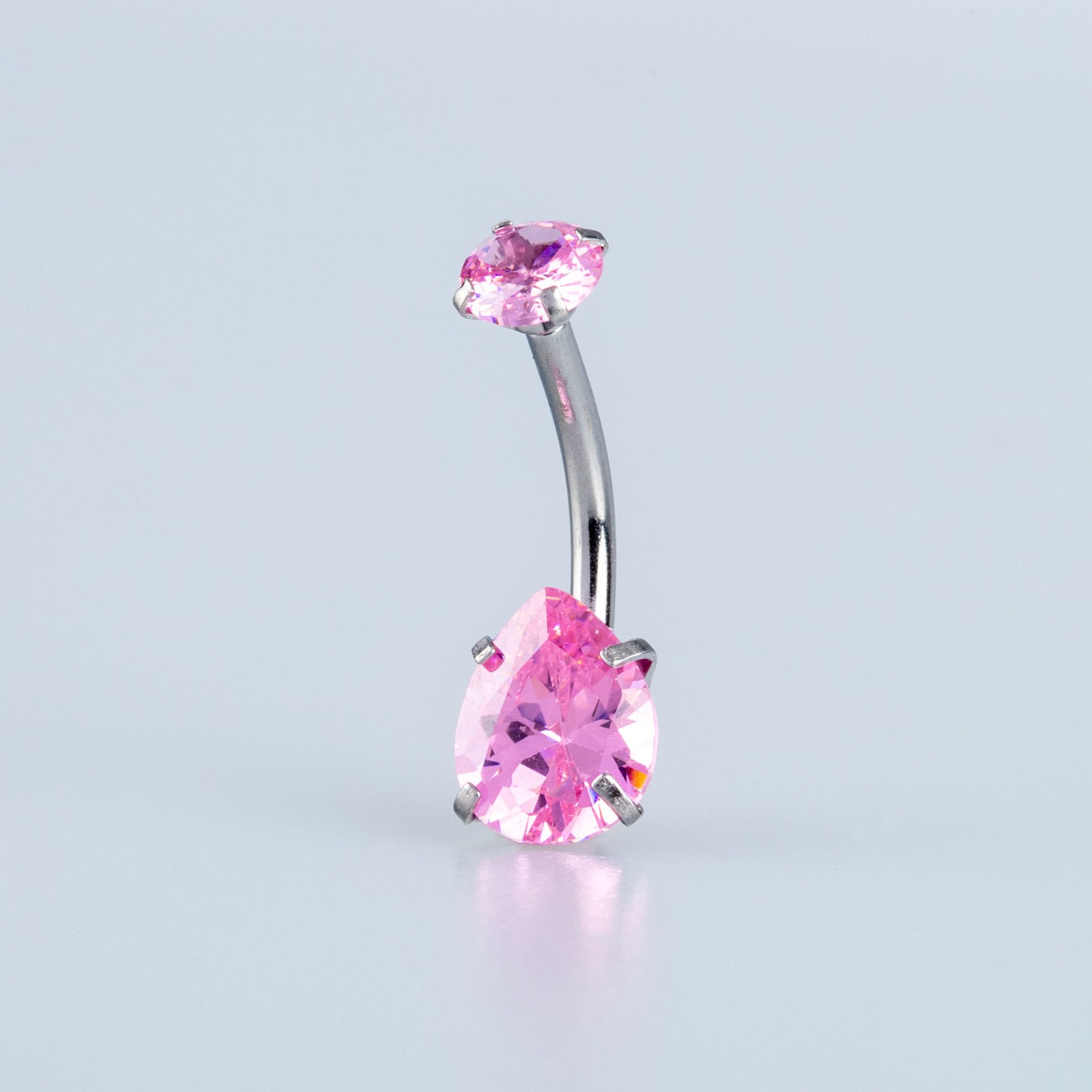 Piercing Göbek 8mm Damla Taş