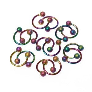 Toptan 316L Çelik Piercing Septum Smiley 4mm Top Boy: 1.2x10x4mm