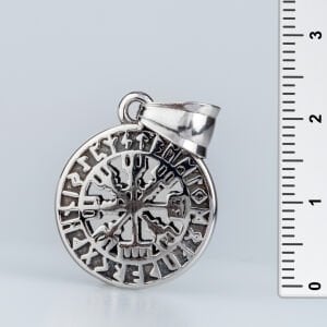 Viking Pusula Çelik Kolye Ucu