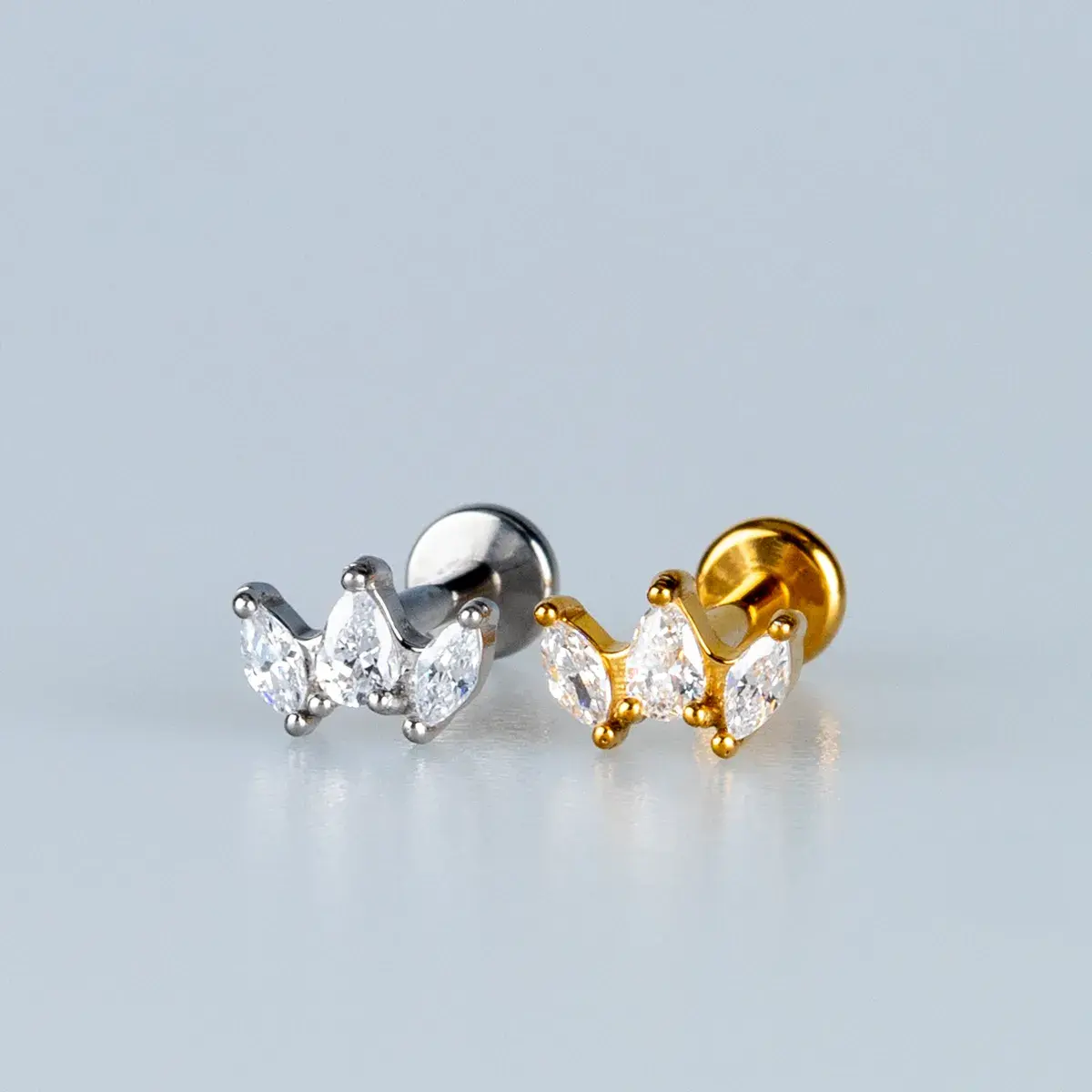 Toptan Piercing 316L Cerrahi Çelik Minimal Lotus Tragus Vos Etnik Takı