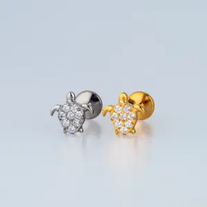 Piercing G23 Titanyum Tragus Kaplumbağa