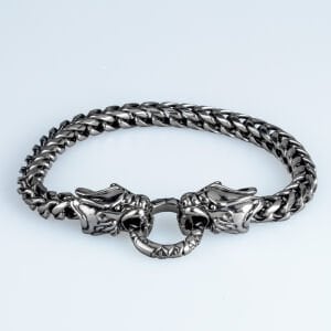 Erkek Gotik Çelik Bileklik Kaplan