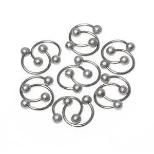 Toptan 316L Çelik Piercing Septum Smiley 4mm Top Boy: 1.2x10x4mm