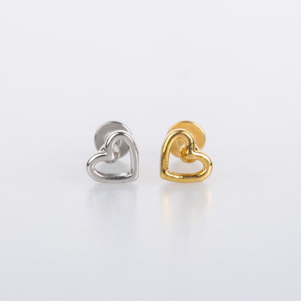 Piercing Çelik Tragus Kalp