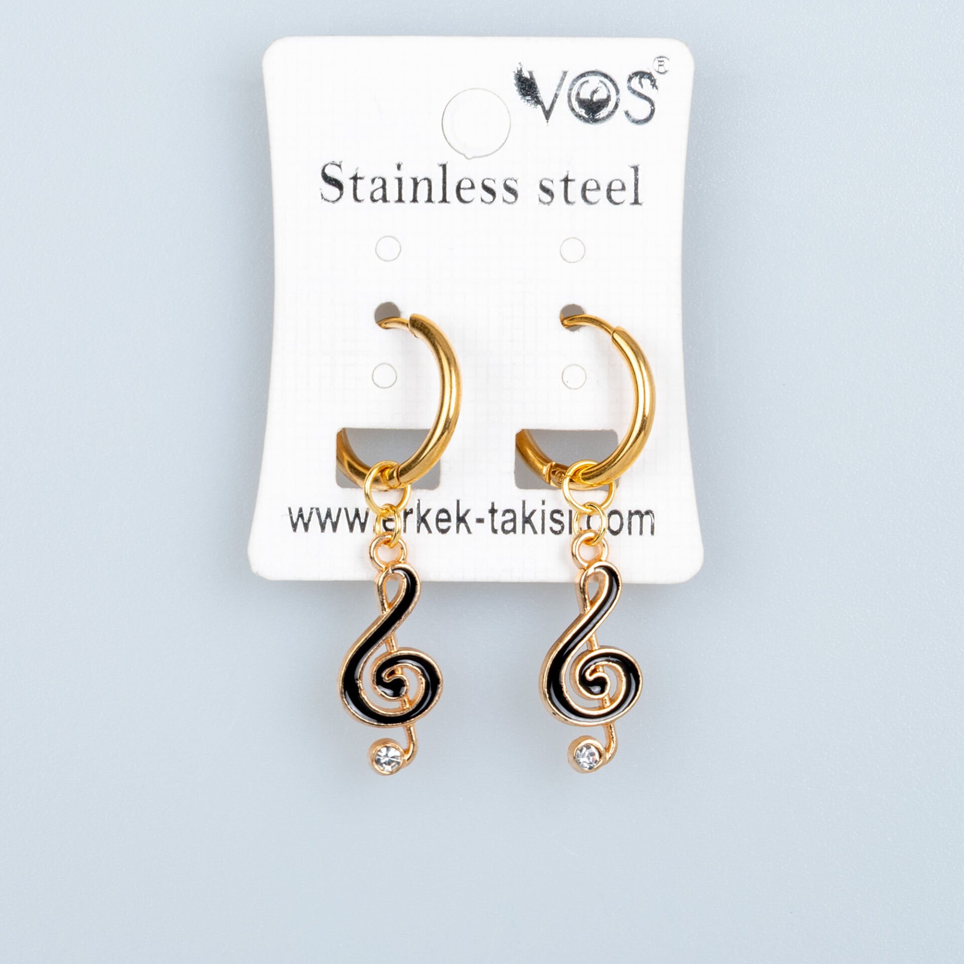 القرط الصلب زوج المفاتيح الأيسر