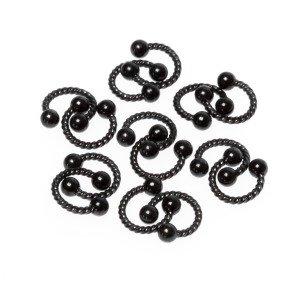Toptan 316L Çelik Piercing Septum Smiley 3mm Top Boy: 1.2x6x3mm
