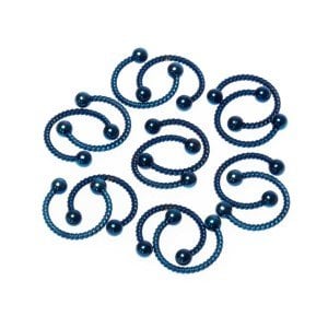 Toptan 316L Çelik Piercing Septum Smiley 3mm Top Boy: 1.2x10x3mm
