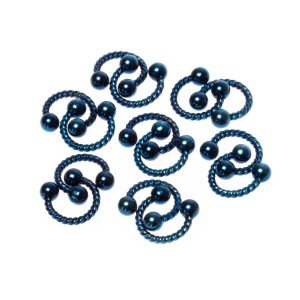 Toptan 316L Çelik Piercing Septum Smiley 3mm Top Boy: 1.2x6x3mm