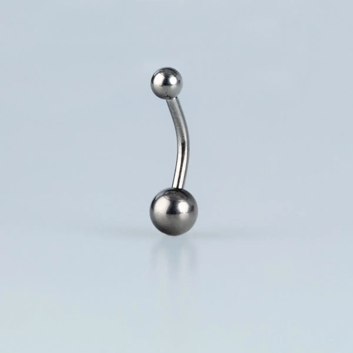 Toptan G23 Titanyum Piercing İlk Delim Küçük Toplu Göbek 1.6mm 10mm Silver