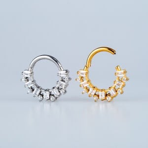 Piercing Çelik Halka Segment Sutun Taş