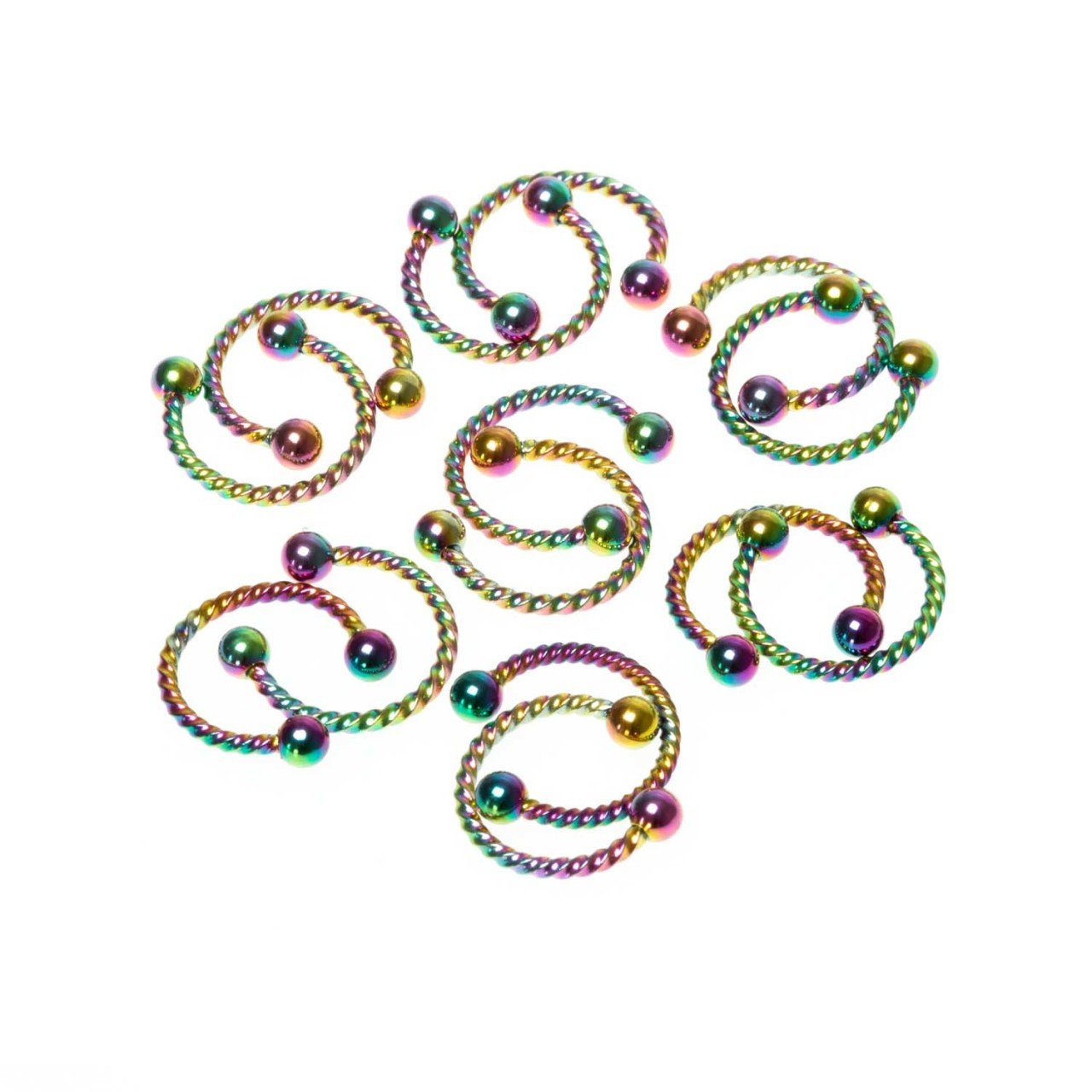 Toptan 316L Çelik Piercing Septum Smiley 3mm Top Boy: 1.2x10x3mm
