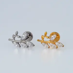 Piercing G23 Titanyum Tragus Dal Sarı 8mm