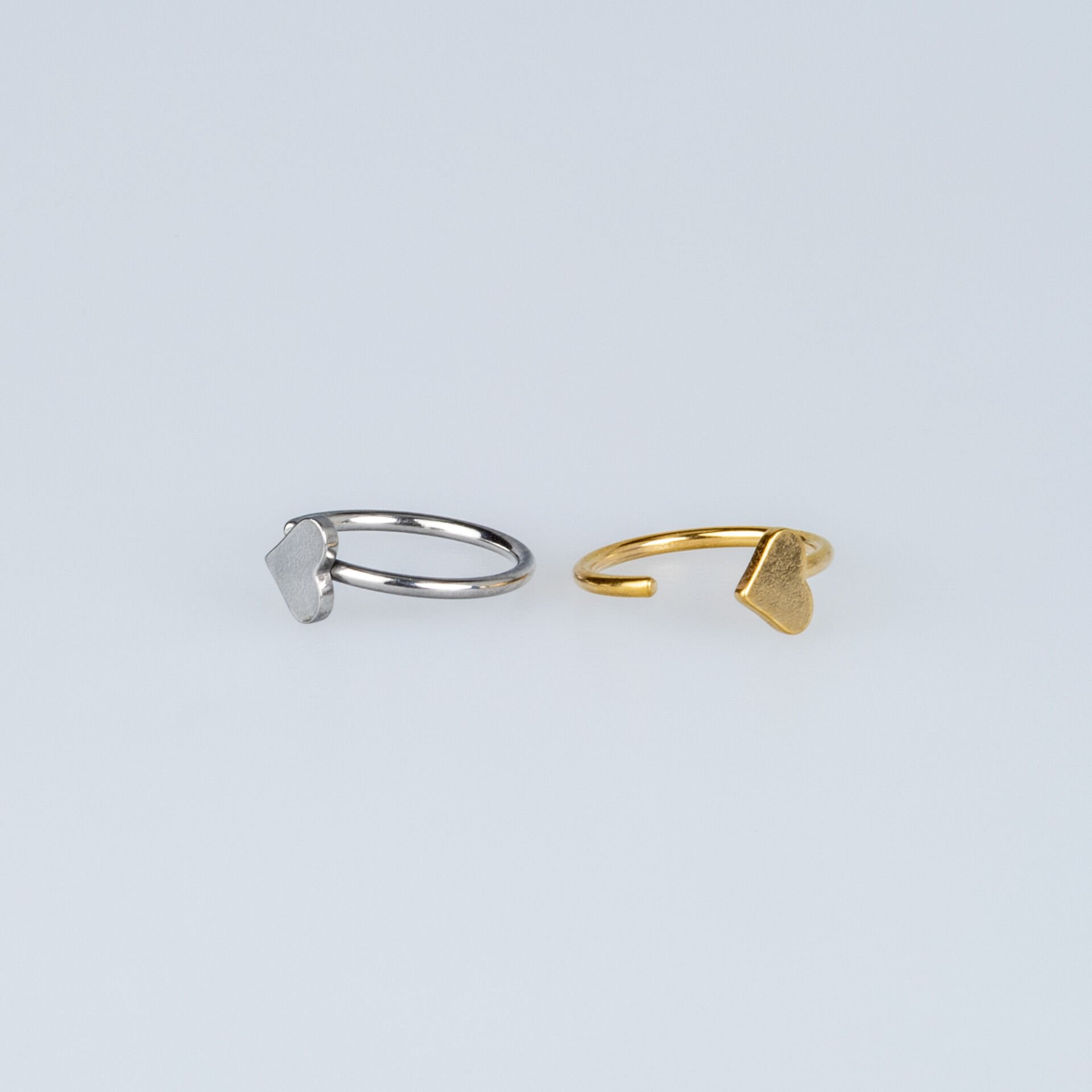 Piercing Hızma Kalp Bar 0.8mm