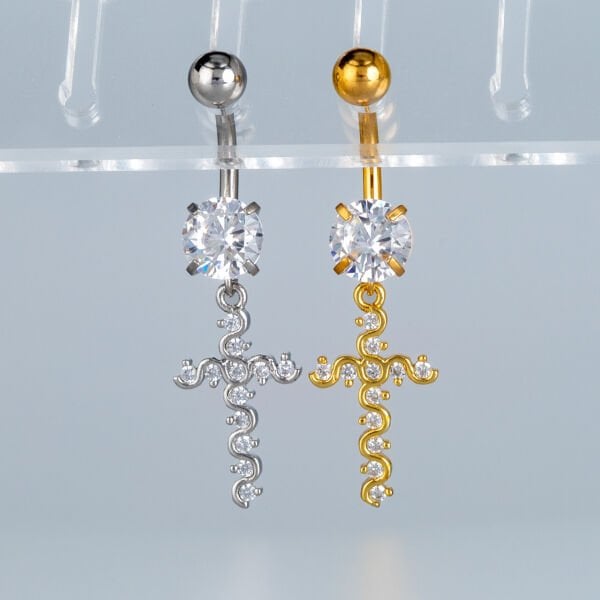 Piercing Göbek Fashion Haç