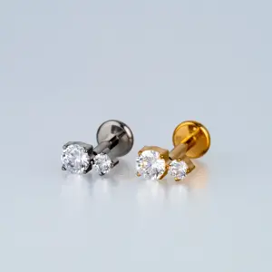 Piercing G23 Titanyum Tragus Beyaz 8mm