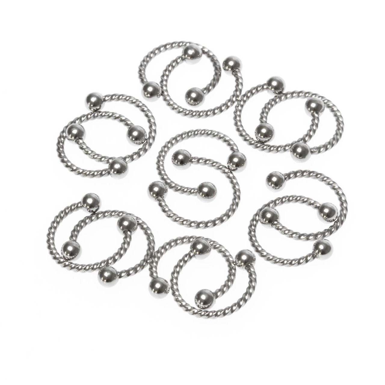 Toptan 316L Çelik Piercing Septum Smiley 3mm Top Boy: 1.2x10x3mm
