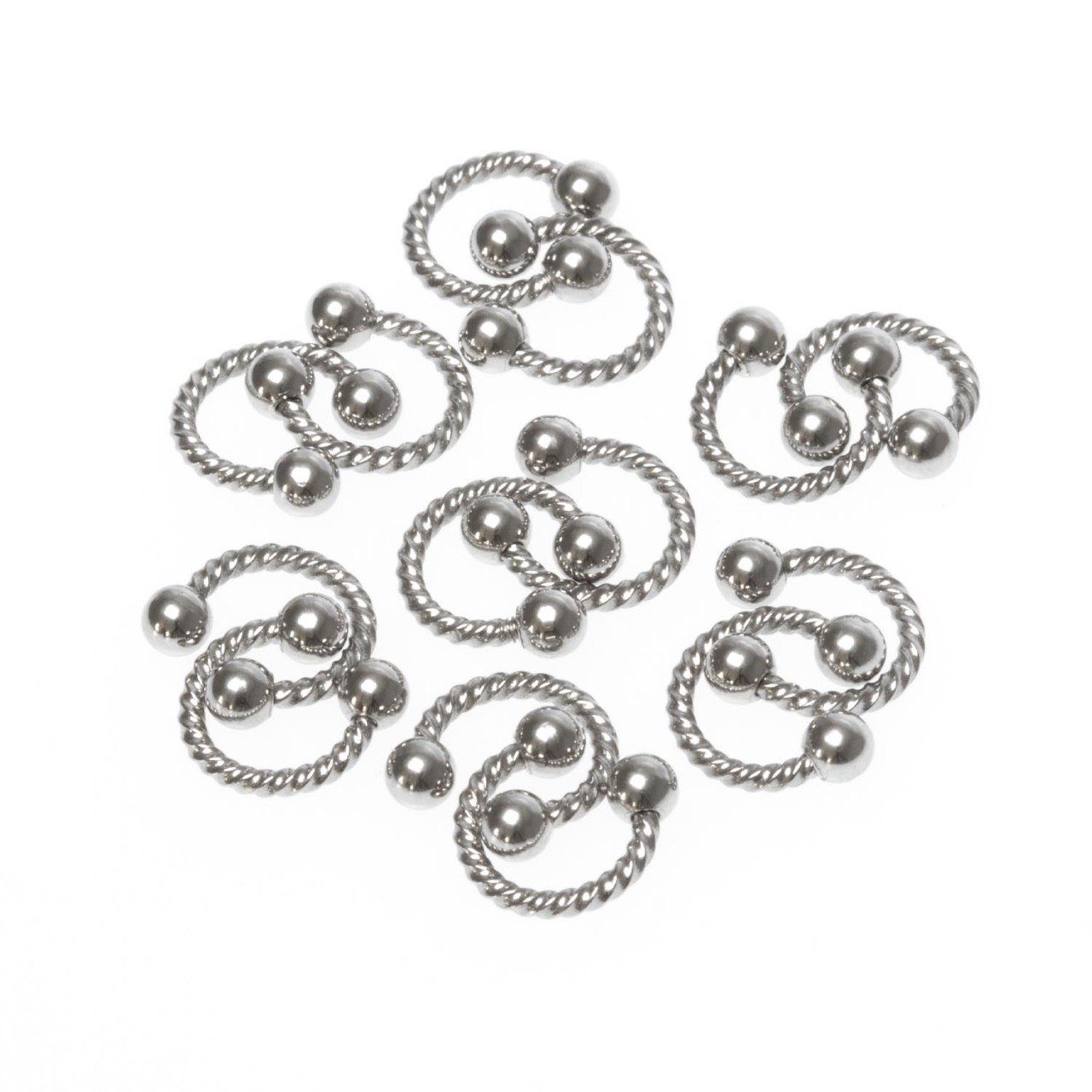 Toptan 316L Çelik Piercing Septum Smiley 3mm Top Boy: 1.2x6x3mm
