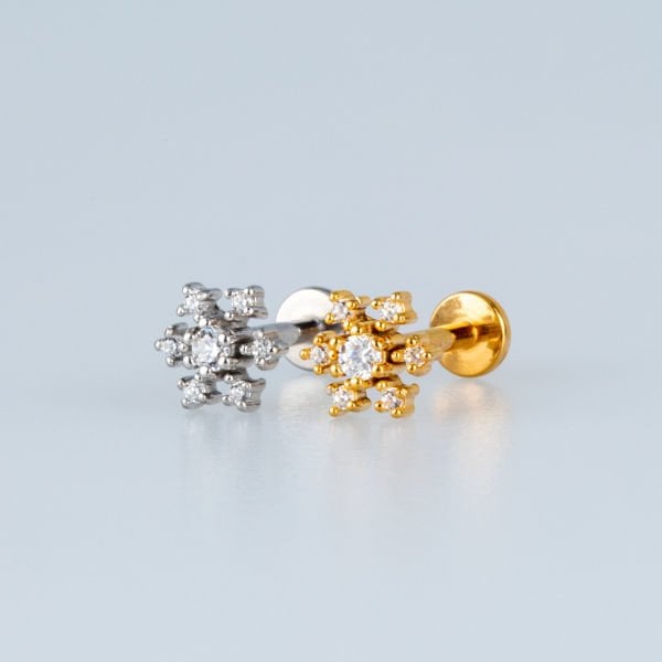 Piercing Steel Tragus Snowflake