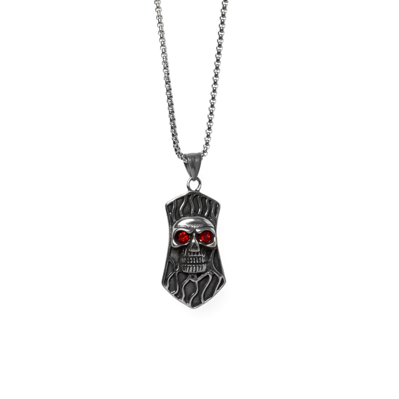 Steel Necklace Skull