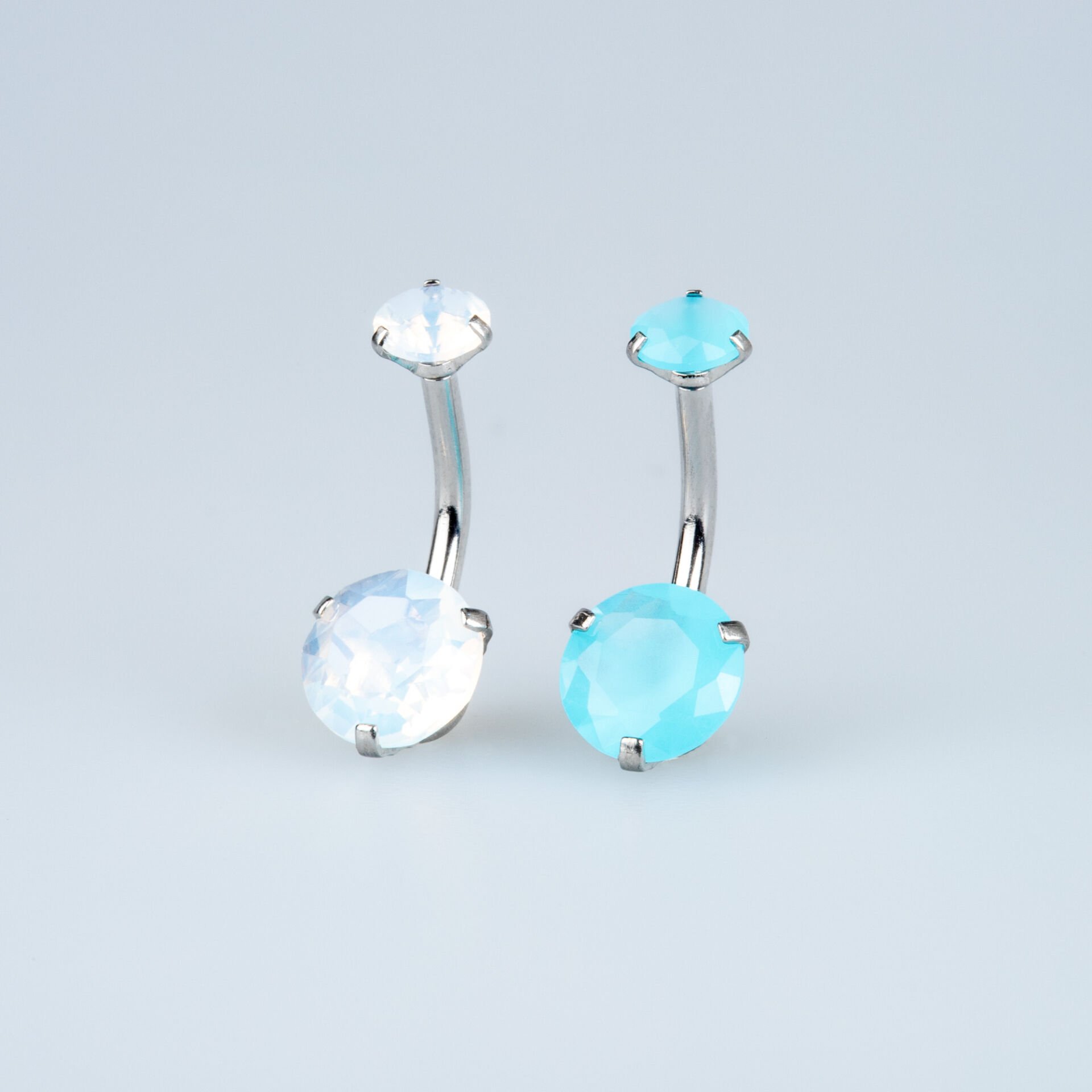 Piercing Göbek 8mm Yuvarlak Taş