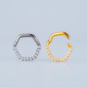 Piercing Çelik Halka Segment Sarı