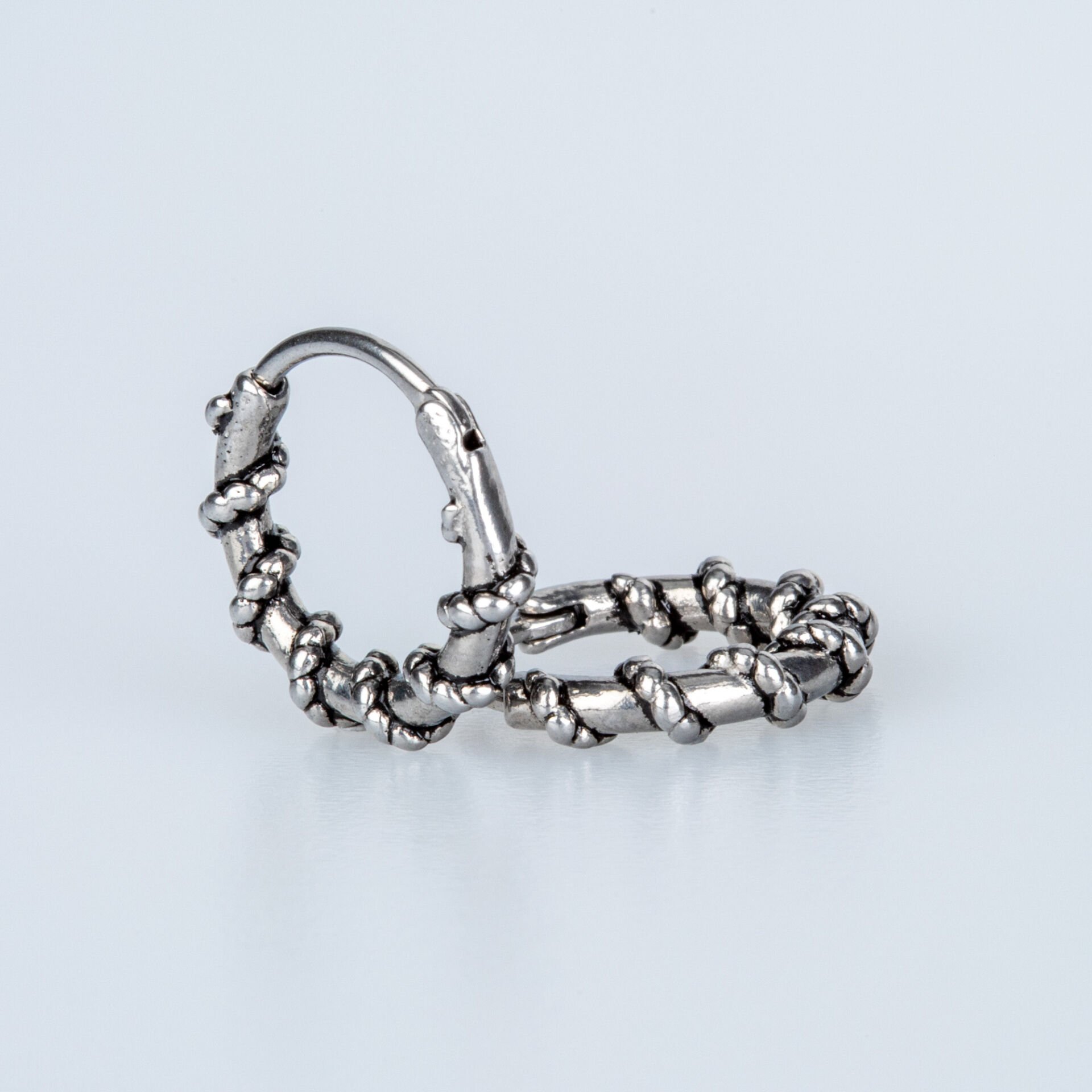 Steel Earring Gothic - Double