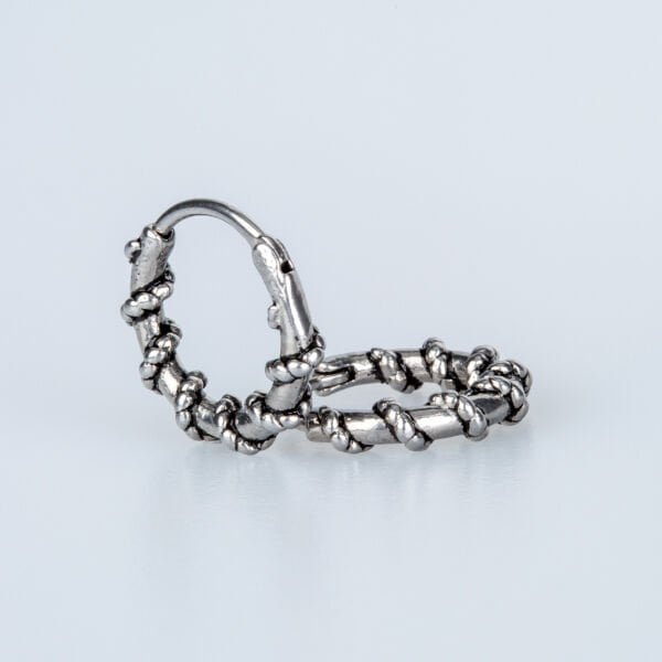 Steel Earring Gothic - Double