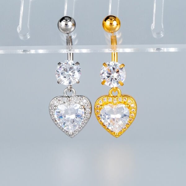 Piercing Göbek Fashion Kalp