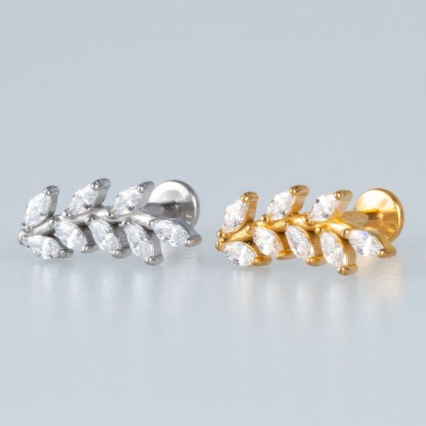 Piercing Steel Tragus Leaf
