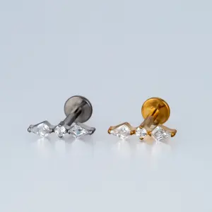 Piercing G23 Titanyum Tragus Beyaz 8mm