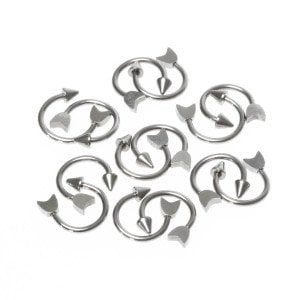 Piercing Septum Smiley Ok Boy: 1.2x8x3mm