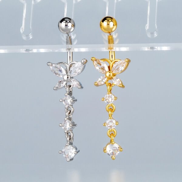 Piercing Göbek Fashion Kelebek