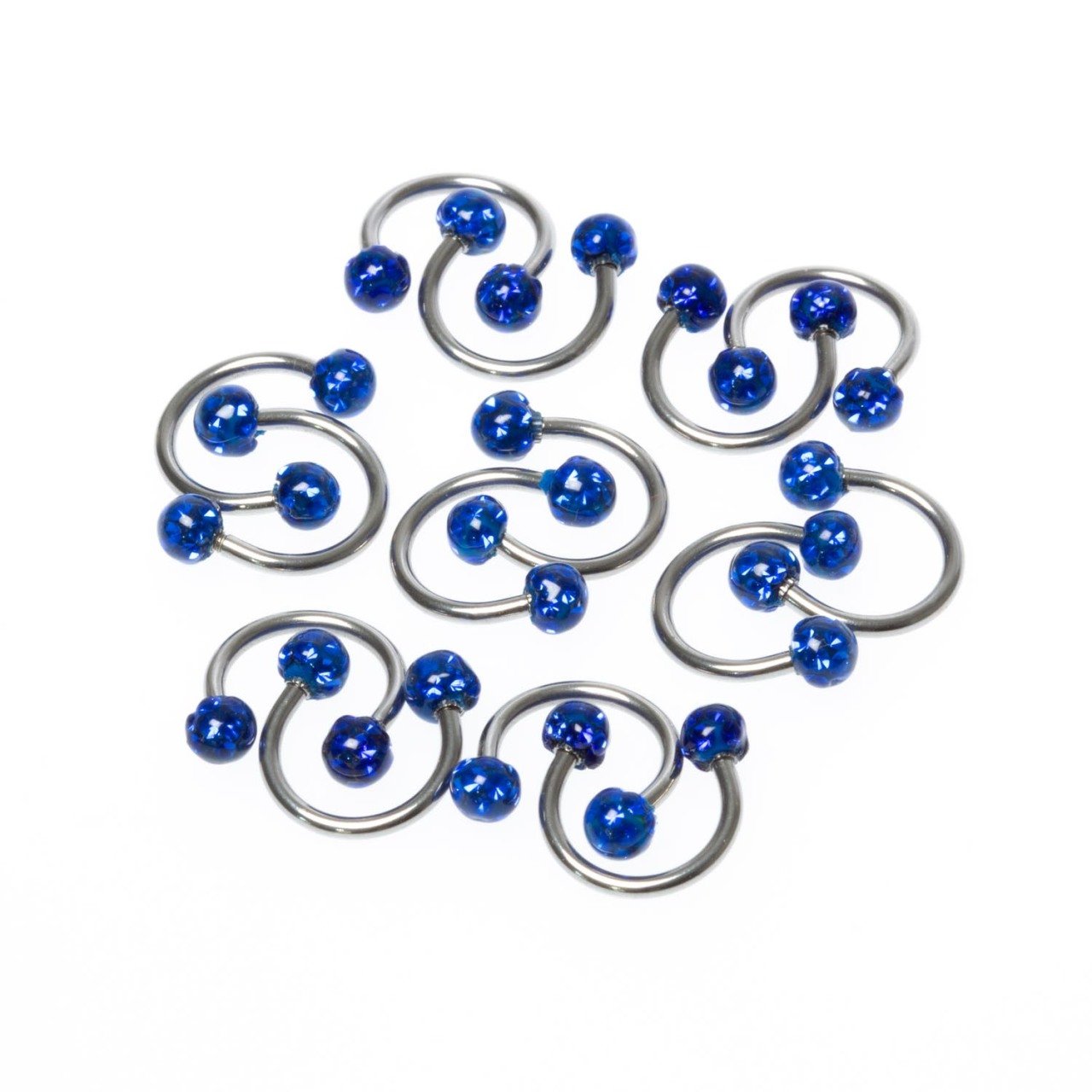 Toptan 316L Çelik Piercing Septum Smiley 3.5mm şambala Top Boy: 1.2x8x3.5mm