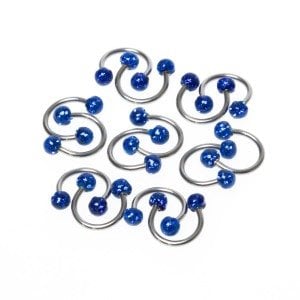 ثقب الحاجز مبتسم 3.5 ملم شامبالا الحجم العلوي: 1.2 × 8 × 3.5 ملم