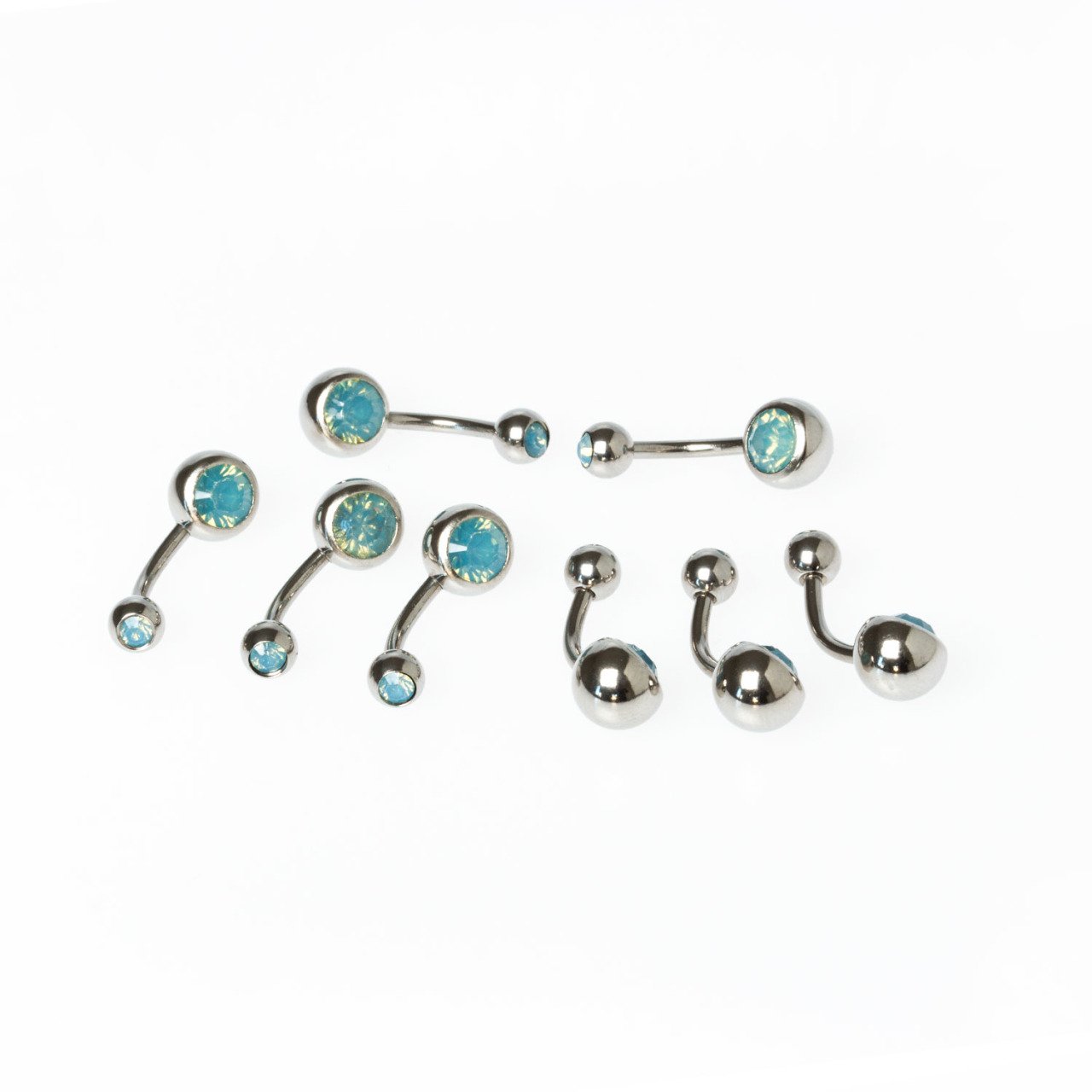 Toptan 316L Çelik Piercing Göbek Taşlı İlk Delim Renk 4