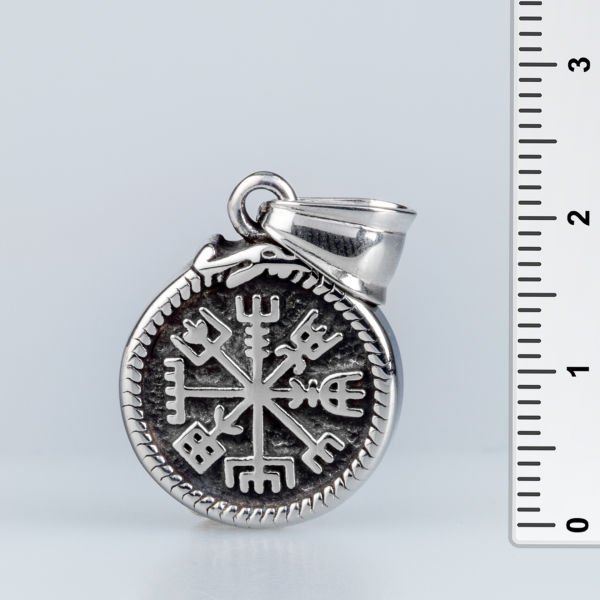 Viking Pusula Çelik Kolye Ucu