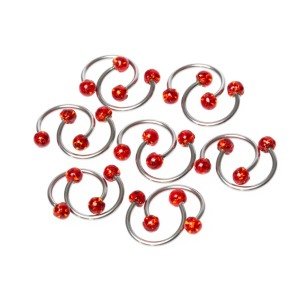 ثقب الحاجز مبتسم 3.5 ملم كرة شامبالا الحجم: 1.2x10x3.5 ملم