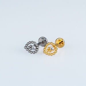 Piercing Çelik Tragus Minimal Damla