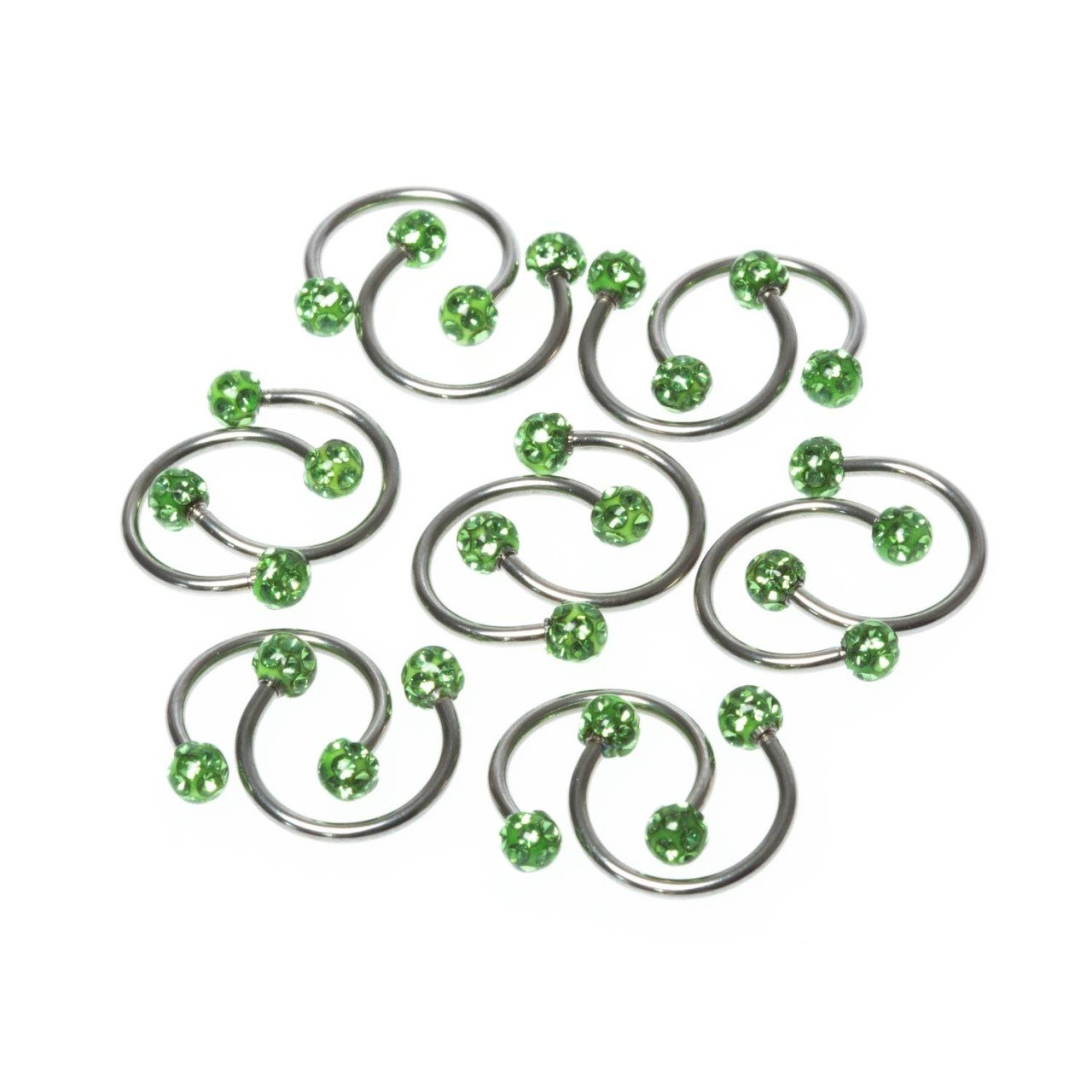 Toptan 316L Çelik Piercing Septum Smiley 3.5mm Şambala Top Boy: 1.2x10x3.5mm