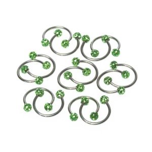 Toptan 316L Çelik Piercing Septum Smiley 3.5mm Şambala Top Boy: 1.2x10x3.5mm