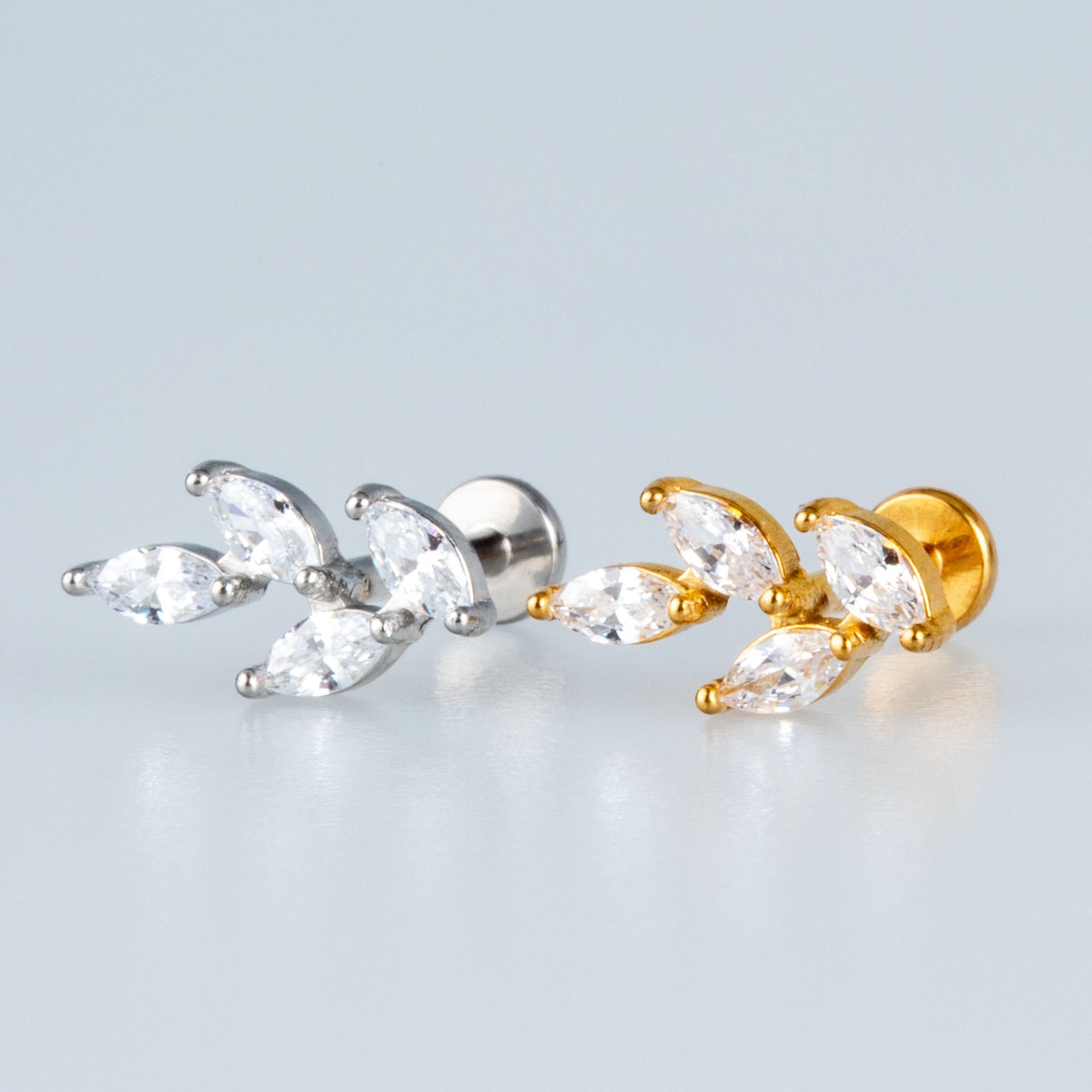 Piercing Steel Tragus Leaf