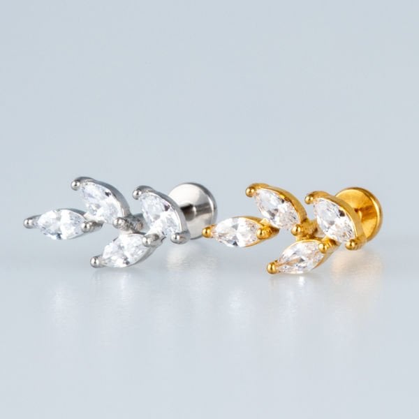 Piercing Steel Tragus Leaf